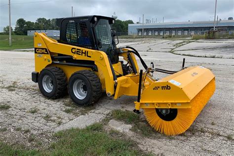 skid steer loader angle sweeper attachment for sale|skid steer power broom attachment.